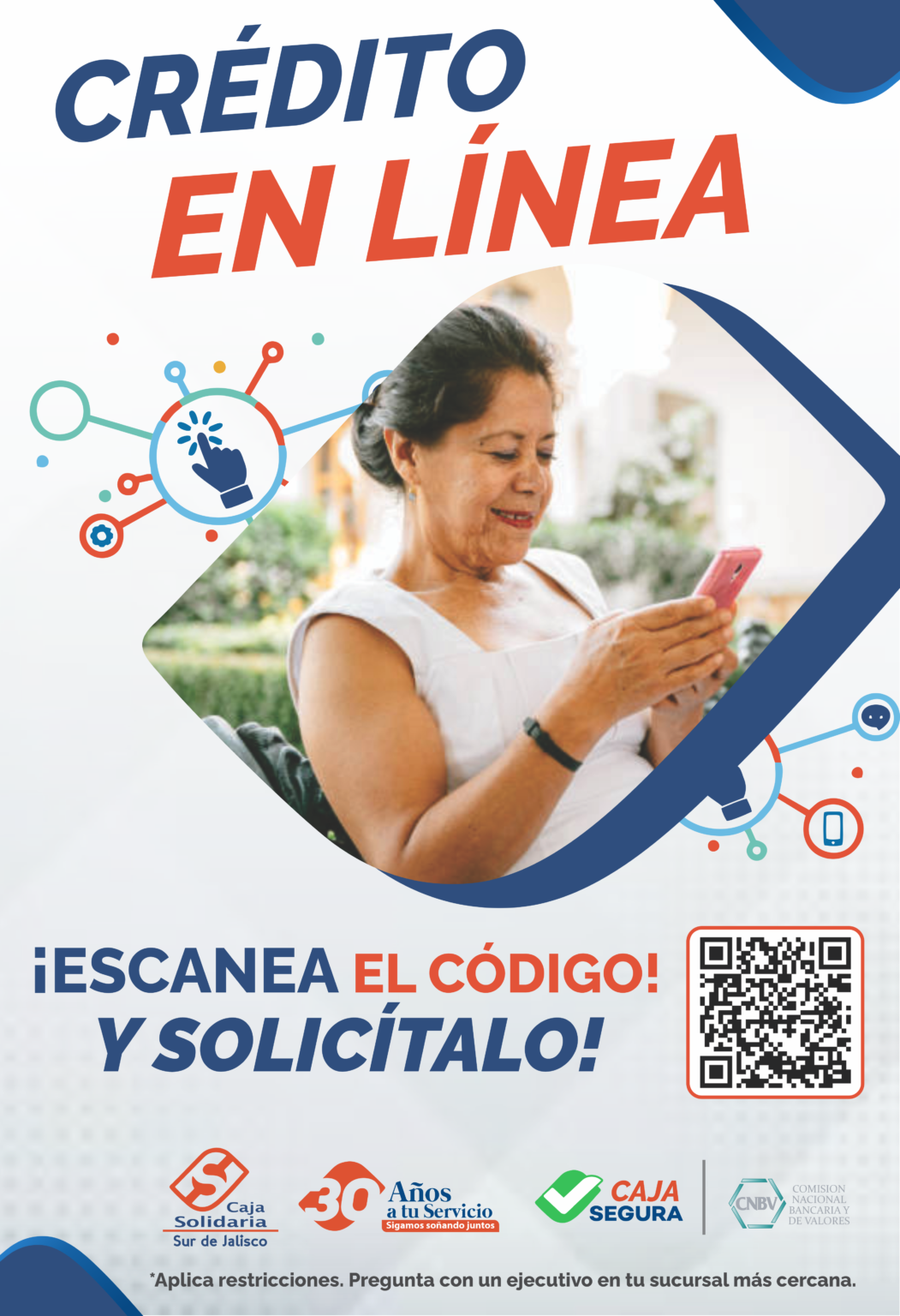 Cartel_Crédito en Línea_Código QR_2024